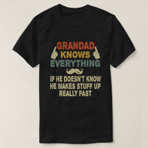 Camiseta El abuelo sabe todo lo gracioso que el regalo del 