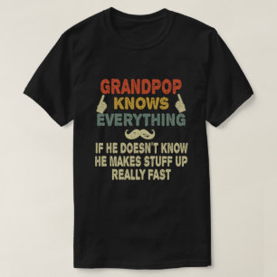 Camiseta El abuelo sabe todo lo gracioso que el regalo del 