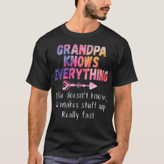 Camiseta El abuelo sabe todo lo gracioso regalo del abuelo