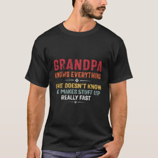 Camiseta El abuelo sabe todo lo que dice el abuelo