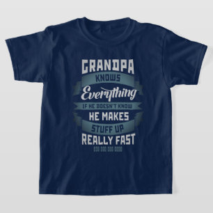 Camiseta El abuelo sabe todo lo retro