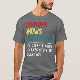 Camiseta El abuelo sabe todo Regalo de los Padres por Diver