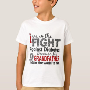 Camiseta El abuelo significa el mundo a mí diabetes
