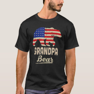Camiseta El Abuelo Sufre La Angustia De La Bandera Estadoun