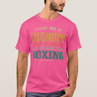 Camiseta El Abuelo Te Golpea Con El Boxeador Gracioso De Bo