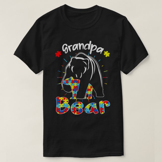 Camiseta El abuelo tiene conciencia del autismo El amor aut (Diseño del anverso)