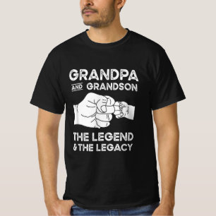 Camiseta El Abuelo Y El Abuelo La Leyenda Y El Legado