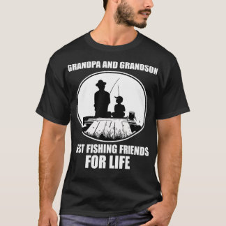 Camiseta El abuelo y los mejores amigos de pesca para