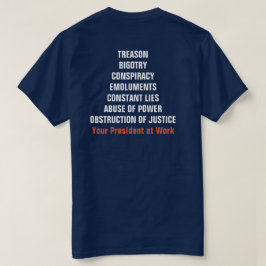 Camiseta El abuso de la traición del poder la obstrucción d