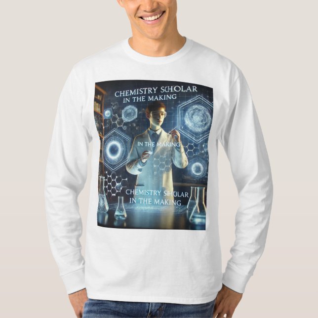 Camiseta El académico de la química en proceso (Anverso)