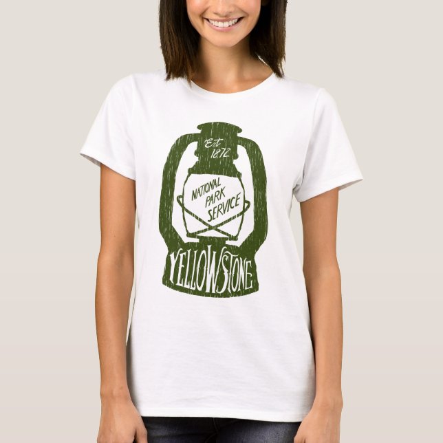 Camiseta El acampar de Yellowstone (Anverso)