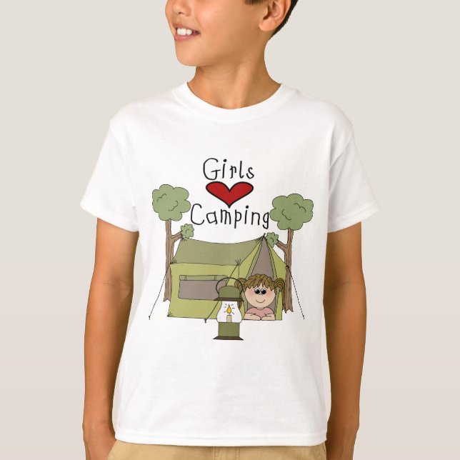 Camiseta El acampar del amor de los chicas (Anverso)