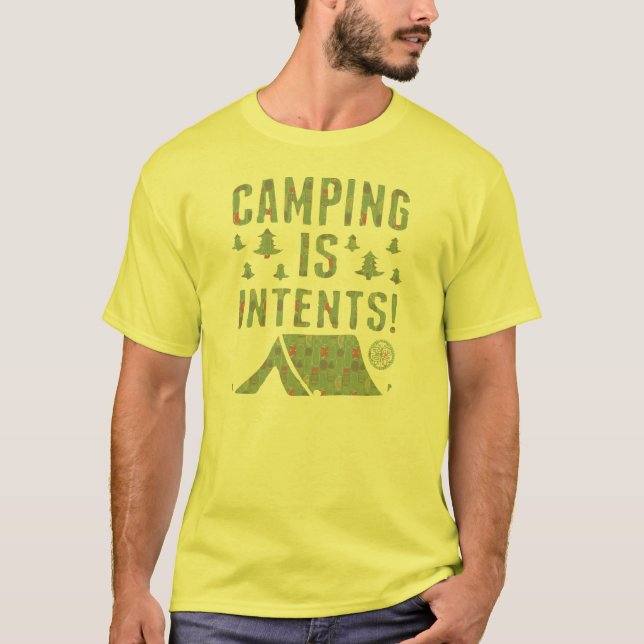 Camiseta El acampar es intentos (Anverso)