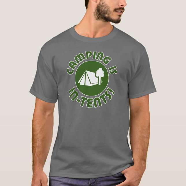 Camiseta el acampar es intentos (Anverso)