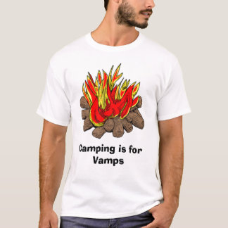 Camiseta El acampar está para los empeines