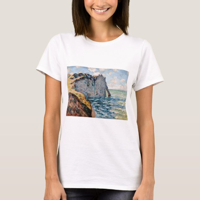 Camiseta El acantilado de Aval, Monet (Anverso)