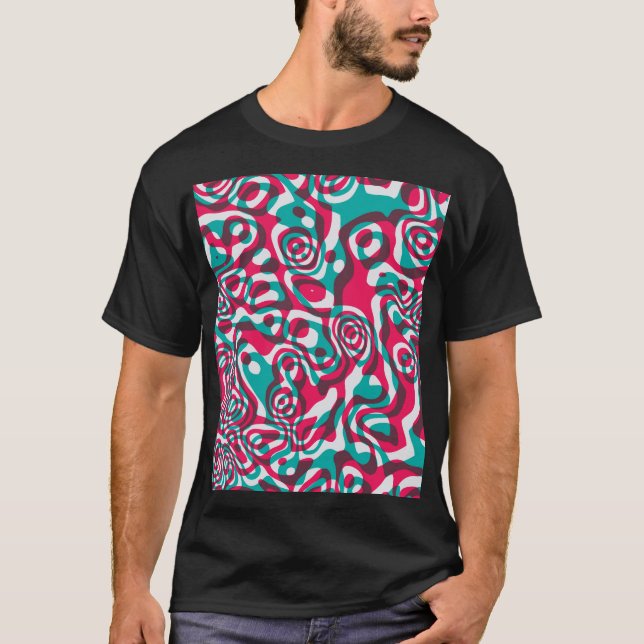 Camiseta El Ácido Psicodélico Es Un Fondo Funky Sin Marea. (Anverso)