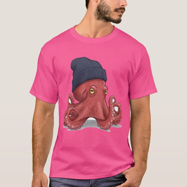 Camiseta El acogedor Kraken: El pulpo flotante cotidiano (Anverso)