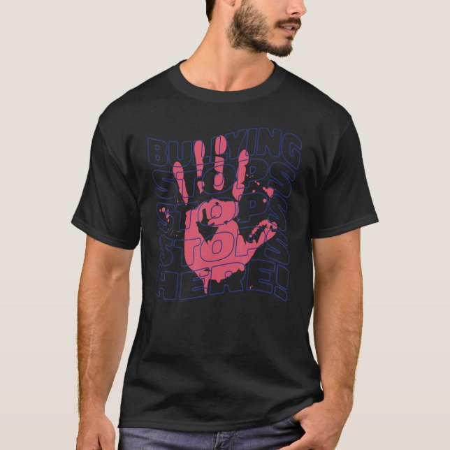 Camiseta El acoso deja de ser amable Día de la Unidad contr (Anverso)