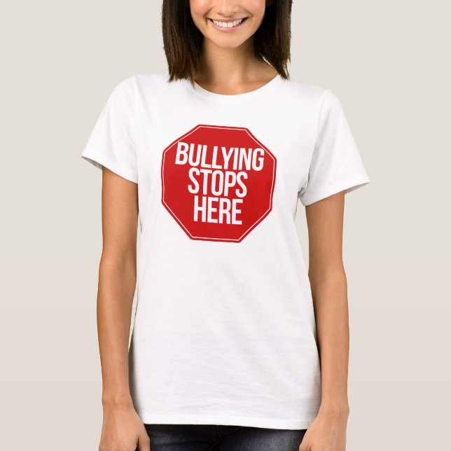 Camiseta El acoso se detiene aquí (Anverso)