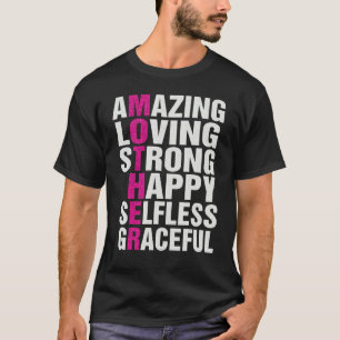 Camiseta El acrónimo de mamá es asombroso amar a la madre f