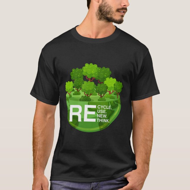 Camiseta El activismo ambiental recicla la reutilización de (Anverso)