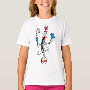 Camiseta El acto de equilibrio del gato en el sombrero