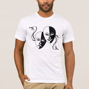 Camiseta El actor de la comedia/de la tragedia enmascara la