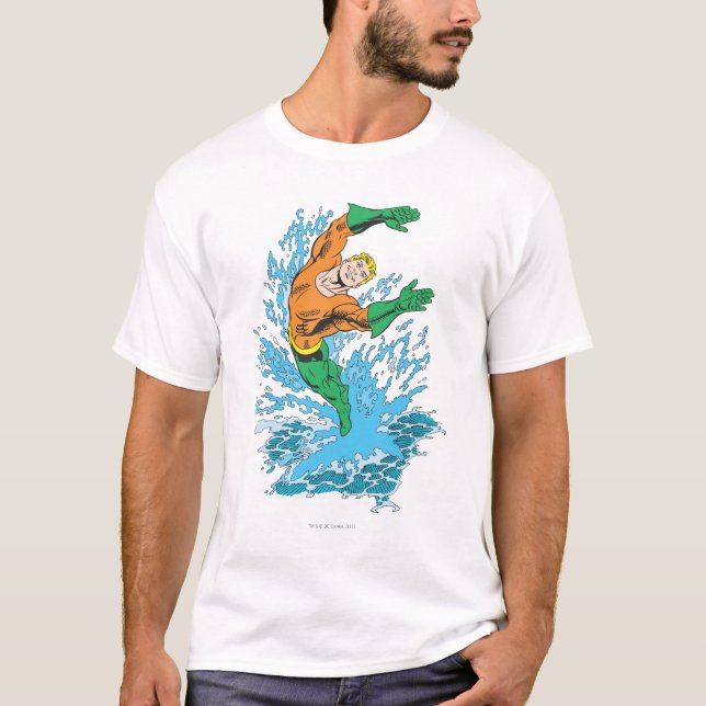 Camiseta El acuamán salta en oleada (Anverso)