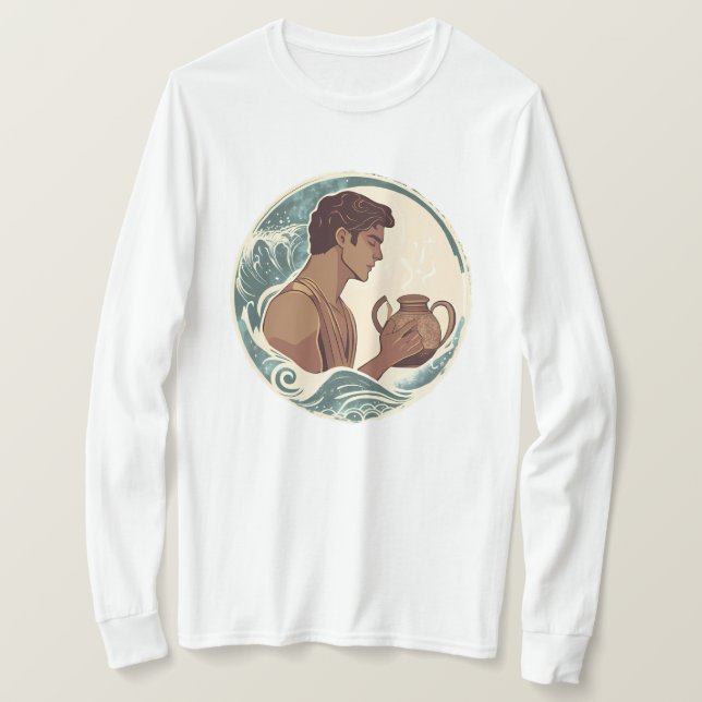 Camiseta El acuario divino (Anverso del diseño)