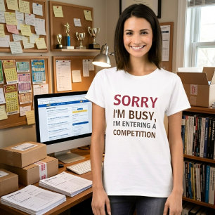 Camiseta El adicto a la competencia entra en competencia