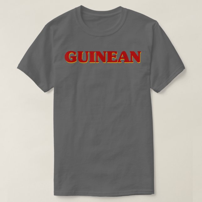Camiseta El ADN guineano origina la nacionalidad estética O (Diseño del anverso)