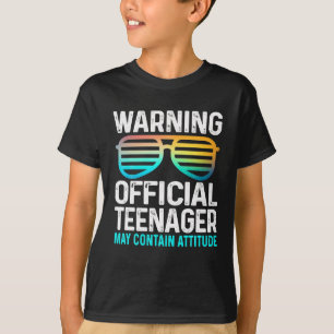 Camiseta El Adolescente Oficial Puede Contener Gafas De Act