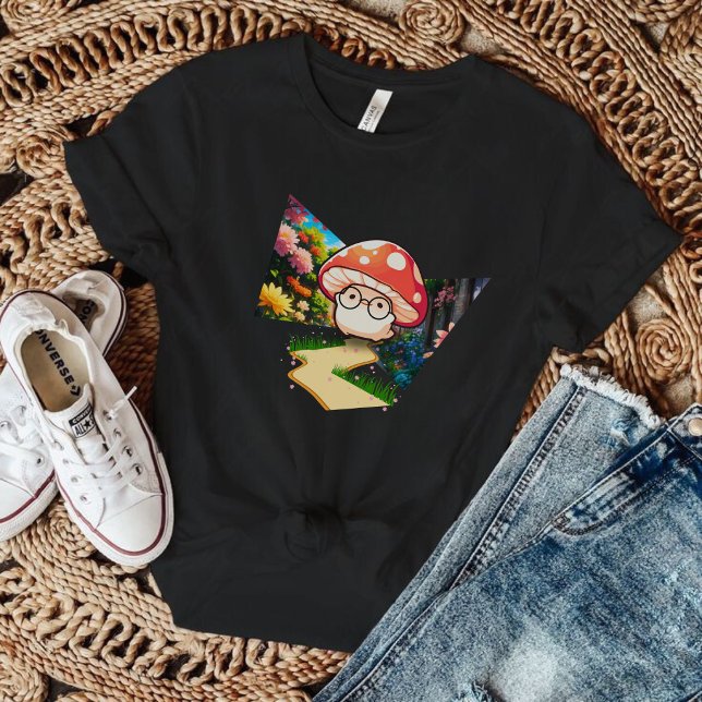 Camiseta El adorable hongo con lentes (Subido por el creador)
