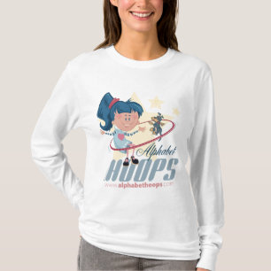 Camiseta El adulto de los aros del alfabeto y embroma todos