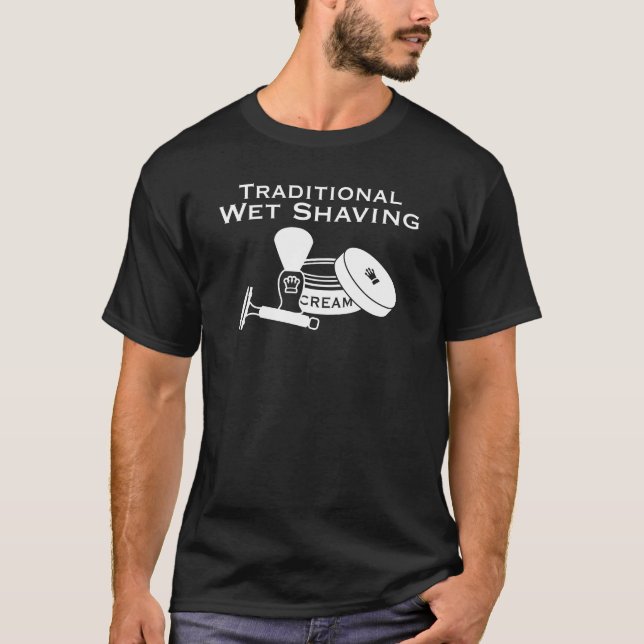 Camiseta El afeitar mojado tradicional, DE Razor - (Anverso)