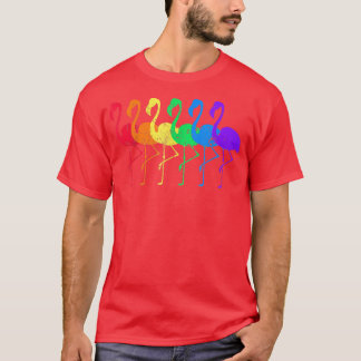 Camiseta El afligido arcoiris de Flamingo LGBT