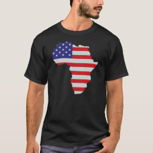 Camiseta El afroamericano África Estados Unidos señala po