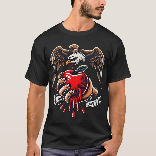 Camiseta El agarre del amor de Eagle" (Anverso)