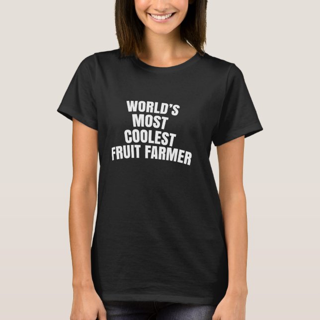 Camiseta El agricultor de frutas más genial del mundo (Anverso)