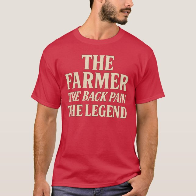 CAMISETA EL AGRICULTOR EL DOLOR DE LA ESPALDA (Anverso)