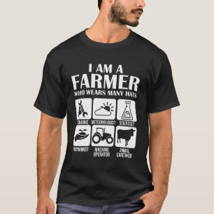 Camiseta El Agricultor Usa Y Agrónoma Agrícola