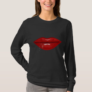 Camiseta El agua candente cae los labios