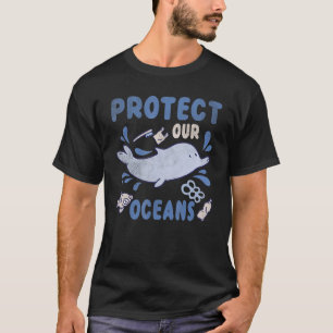 Camiseta El agua del planeta de los delfines animales prote