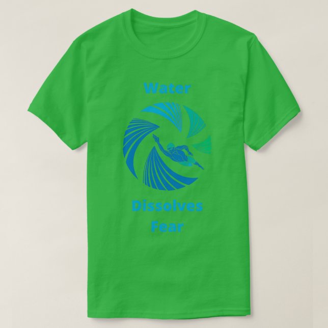 Camiseta El agua disuelve el miedoNadador de agua abierta (Diseño del anverso)