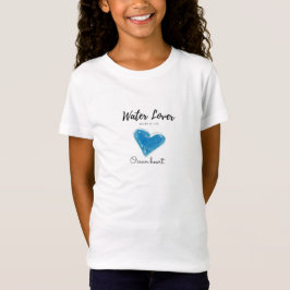 Camiseta El agua es vida. Chica T-Shirt