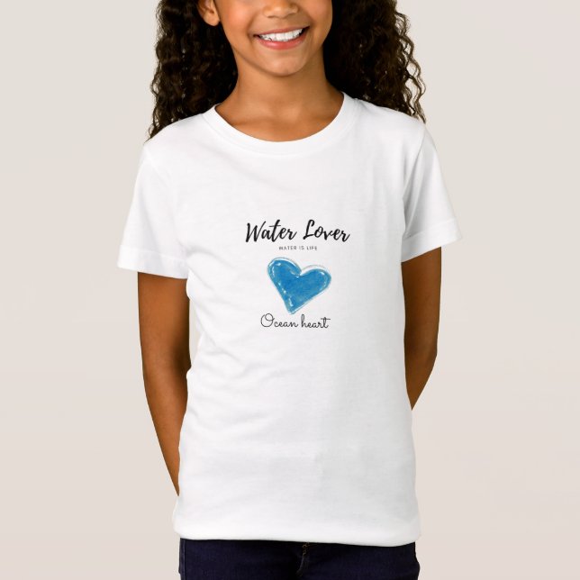 Camiseta El agua es vida. Chica T-Shirt (Anverso)