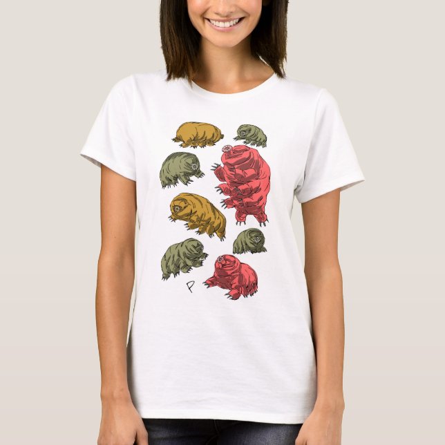 Camiseta El agua lleva el © Jay Piscopo (de Tardigrades) (Anverso)