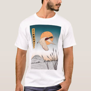 Camiseta El agua permanece quieta después de que un pájaro 