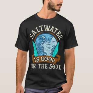 Camiseta El Agua Salada Es Ideal Para Los Surfistas Del Sur
